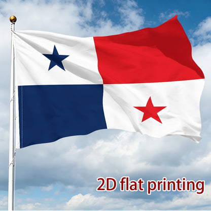 Panama Flag Cheer Banner Single-Sided Polyester Flag