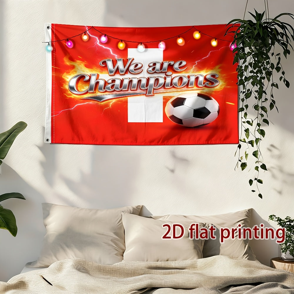 Swiss Flag Polyester Decorative Banner for Sports Events