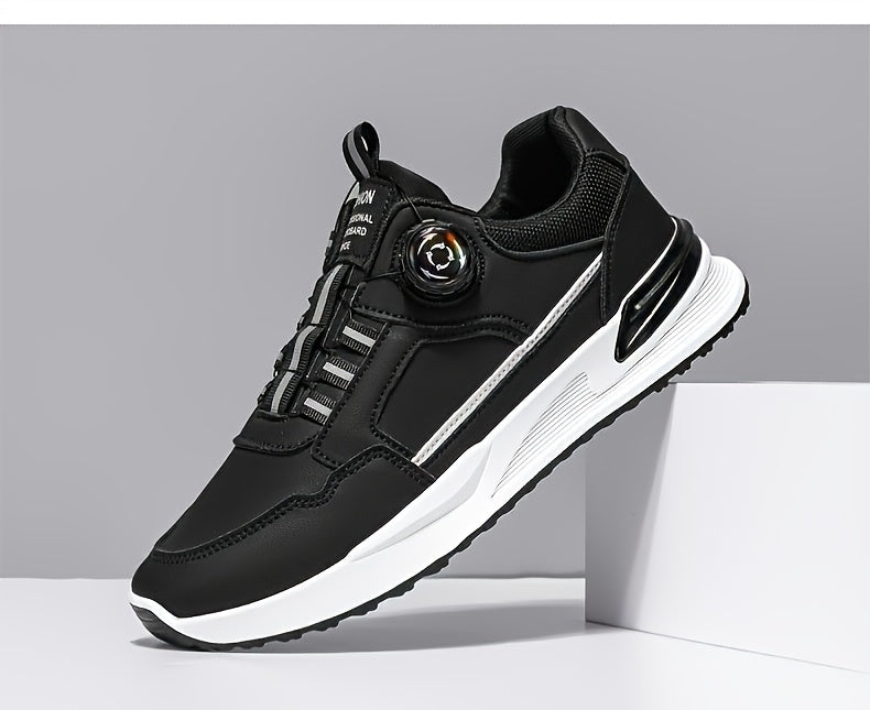 [sneakers] Men'S Large Size Running Shoes | Casual Sports Footwear, Cross-Training, Low-Top, Faux, Lace-Up, All-Season, Solid Color