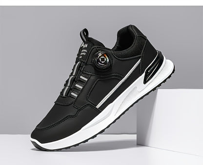 [sneakers] Men'S Large Size Running Shoes | Casual Sports Footwear, Cross-Training, Low-Top, Faux, Lace-Up, All-Season, Solid Color