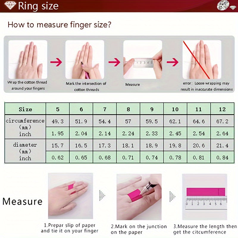 Elegant Women's Geometric Synthetic Zirconia Ring