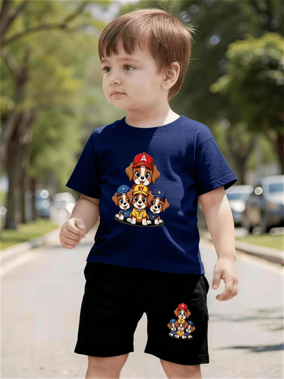 Baby Toddler Boys' Two-Piece Soft Knit Shorts Set - Summer Style - ayq