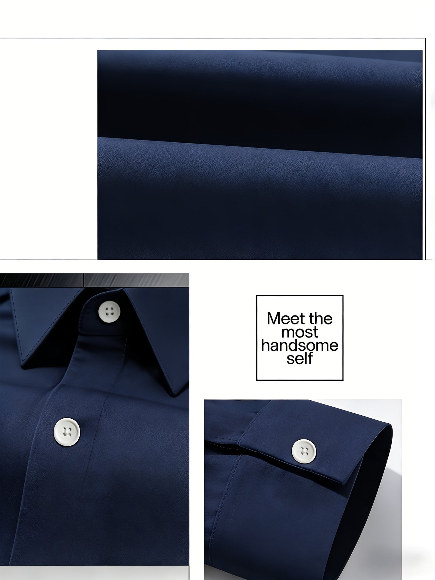 Men's Business Casual Two-Piece Suit with Lapel Shirt and Drawstring P