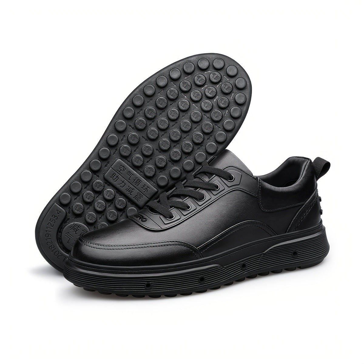 ZRO Zero Degree Men's Casual Sneakers with Leather & Air Sole