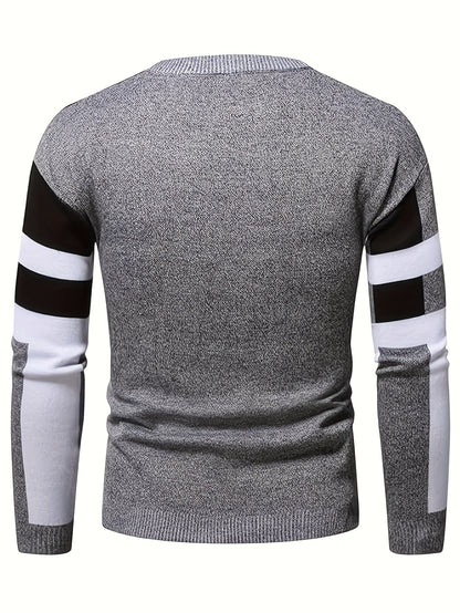 New Cross-Border Autumn And Winter Men'S Stylish Jacquard Sweater, Casual Pullover