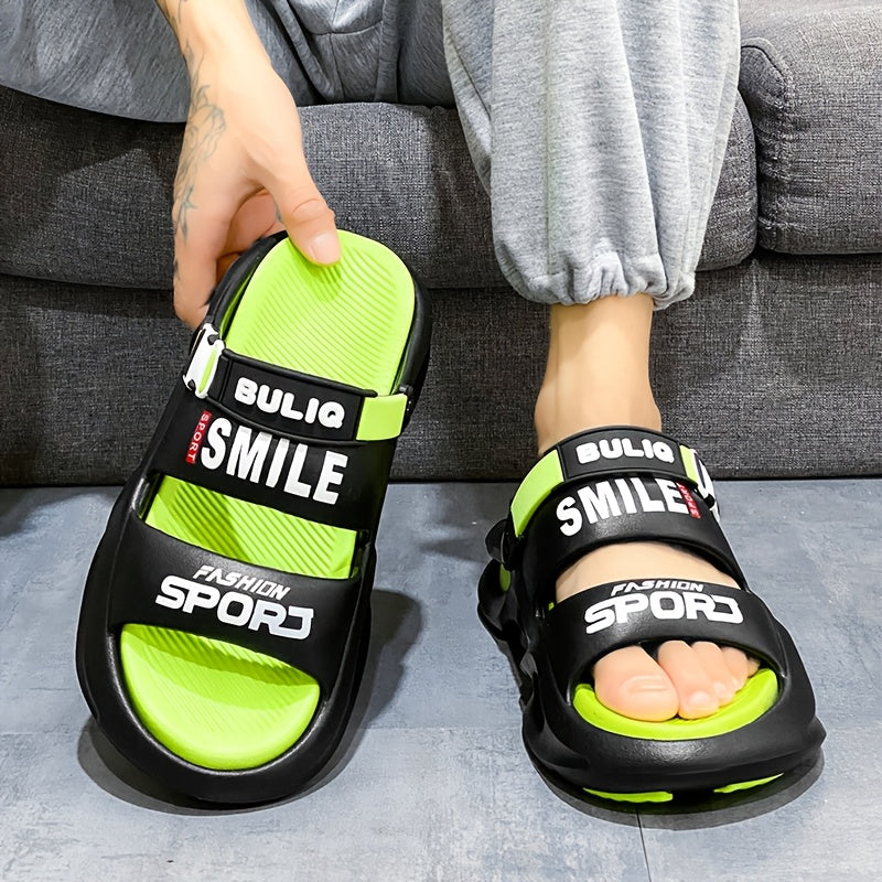 Men's Lightweight Breathable Summer Slippers with Non-Slip Sole