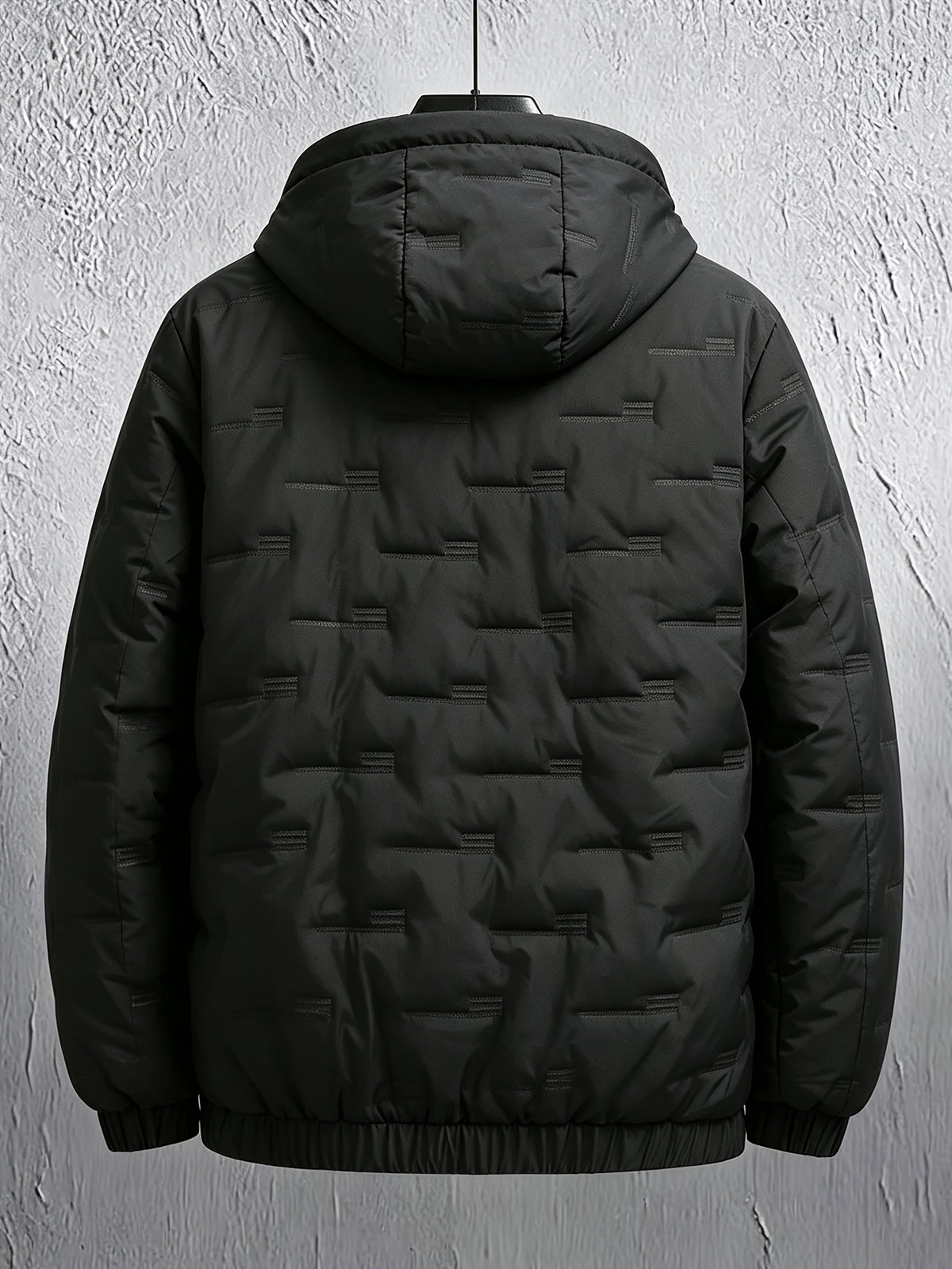 Men's Casual Hooded Zipper Jacket, Thickened Fall/Winter Coat