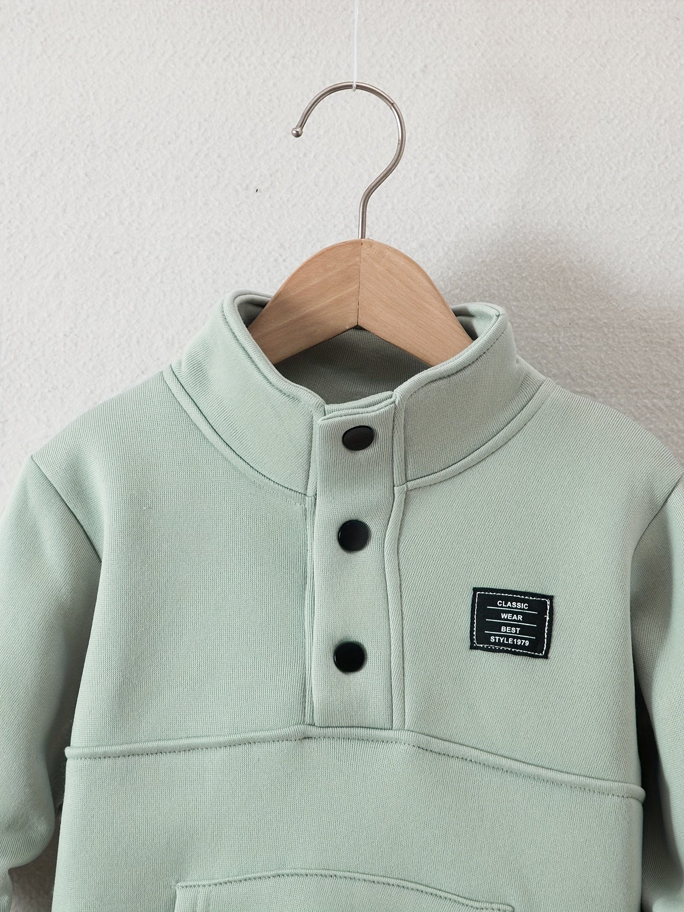 Boys' Cozy Fleece-Lined Hoodie & Sweatpants Set - Olive Green Casual Winter Outfit with Pockets, Thick Warmth for Fall & Winter, Regular Fit, Casual Attire, for Outdoor