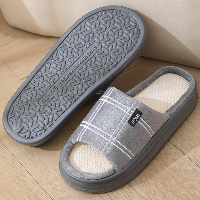 Men's Summer Indoor Casual Slip-On Fabric Slippers
