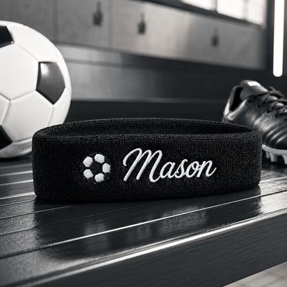 Customizable Embroidered Football Sweatband – Polyester Headband