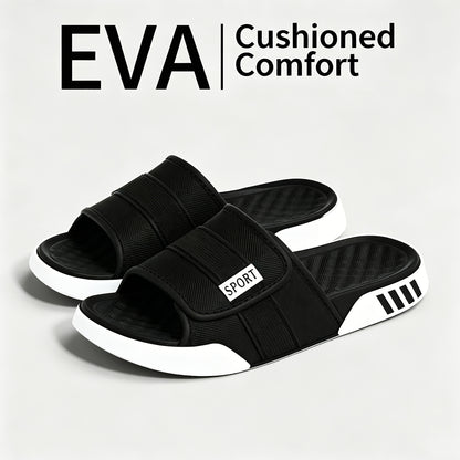 Men's Sporty EVA Cloud Slides with 3cm Non-Slip Sole