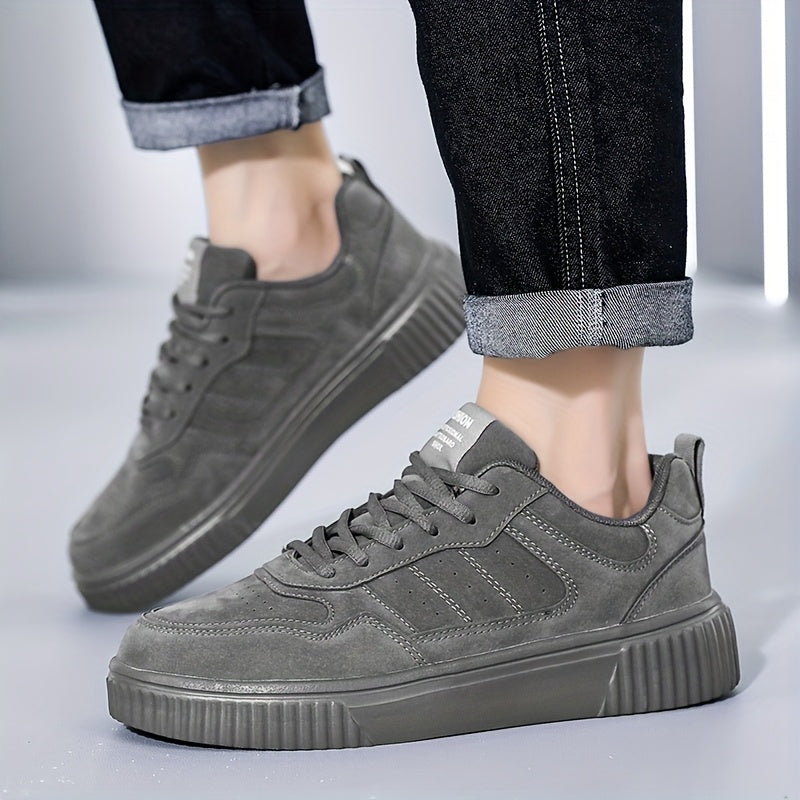 Men's Wide Size Heavy-Duty Sneakers - Upper & MD Sole, Low-Top Lace-Up Round Toe - -Terrain Casual/Outdoor/ Shoes - - for, Daily Wear (Wide Width Available) - Breathable Fabric - ayq