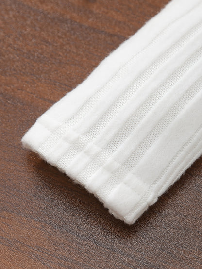 2pcs Baby Winter Outfit Set: Cozy Fluffy Sleeve Smock Dress & A-Line Bow with Collar & Fringe Trim - Soft Warm Clothes for Photoshoots, Christmas (Hand Washable), Perfect for Outdoor