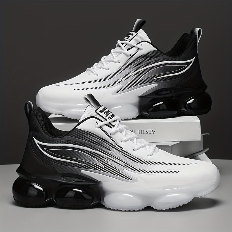 A Pair of Men'S Lightweight Outdoor Walking Shoes, Versatile Sneakers Suitable for Travel And Hiking, Offered in Black, Red, And Light Blue - ayq