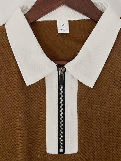 Men's Casual Two-Piece Set - Stretch Comfort Fabric - Suitable for Spring/Autumn Seasons - ayq