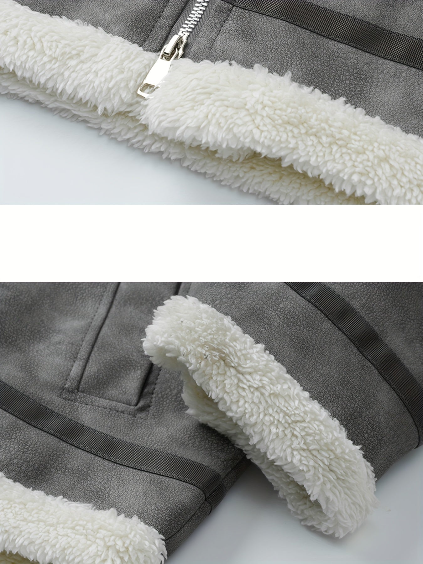 Men's Heavy-Duty Winter Bomber Jacket with - Full-Zip Workwear Coat, Collar & Full-Zip Front, Full-Zip Closure (No Bulk), Golden-Tone Button-like Closure, Hand Washable - Tan/Beige/Brown/Pink/Gray/Purple