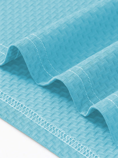 FS1128 Style Men'S Jacquard Polo Shirt with Unique Print Patterns, Casual Short Sleeves, Summer Fashion, Breathable Embossed Top, a Perfect Gift - ayq