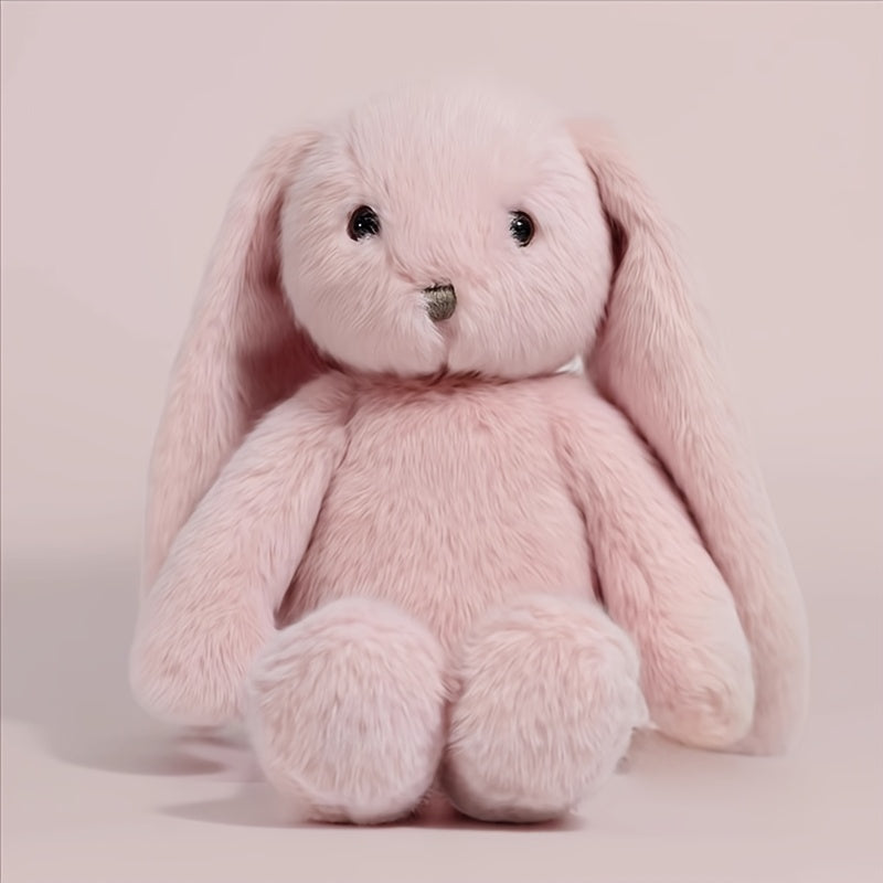 44cm/17.3in Cute Long-Eared Pink Candy Rabbit, Floppy Ears Plush Toy, Soft Plush Cartoon Bunny Doll, Easter Bunny Doll Easter Gift Valentine's Day Gift Christmas Gift
