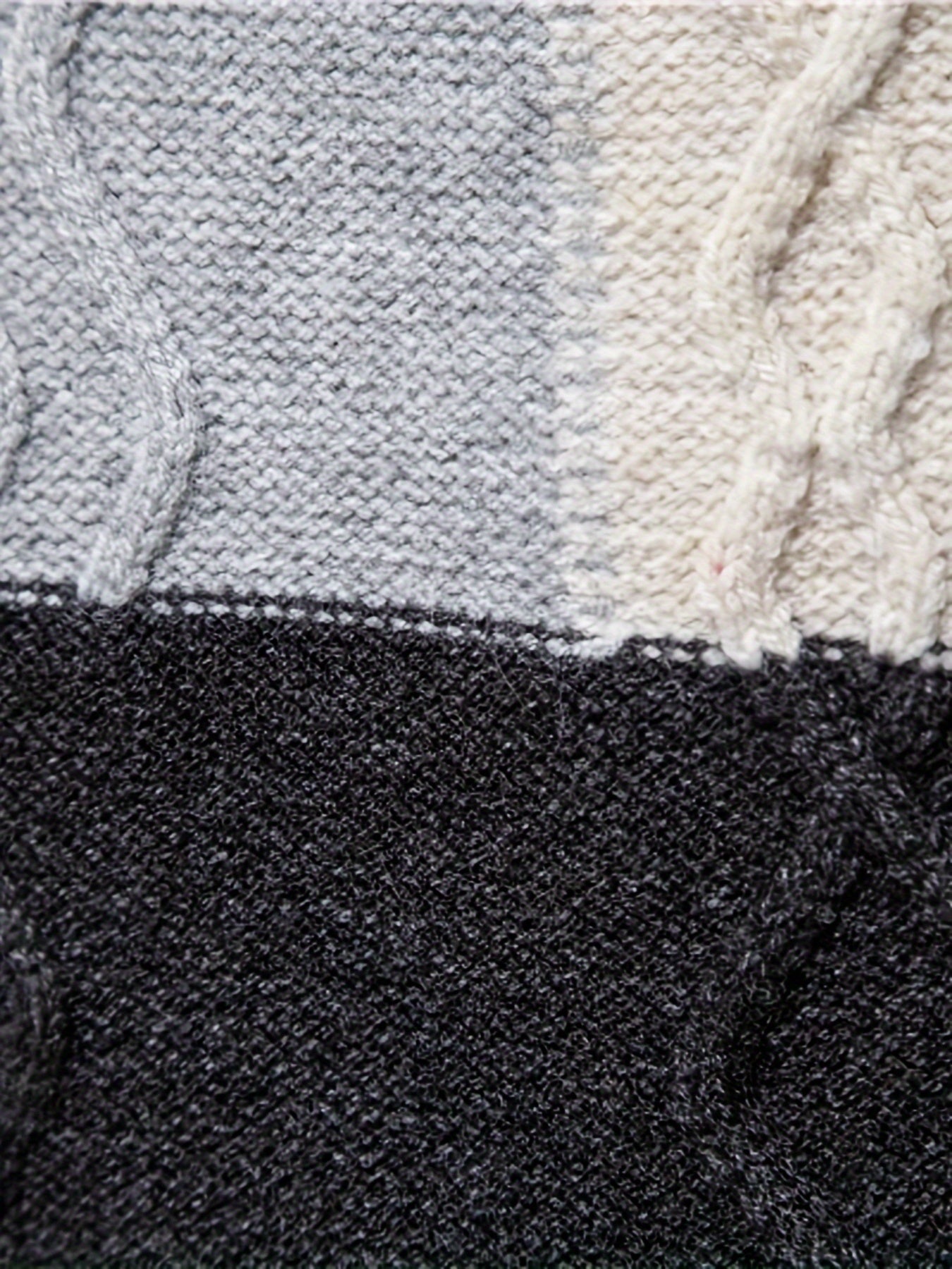 Men'S Colorful Jacquard Pullover Sweater with a Round Neck for Autumn And Winter