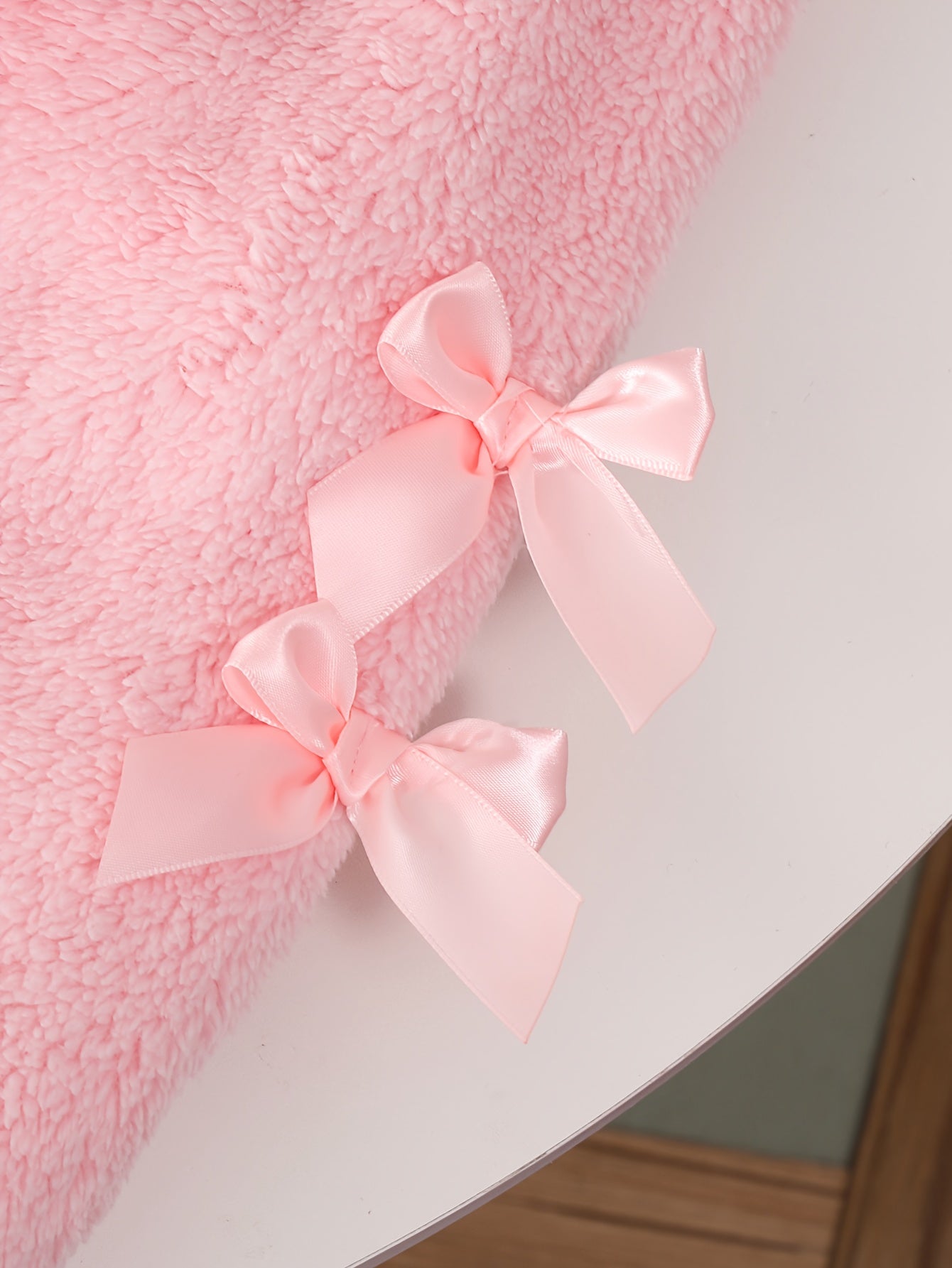 Two-Piece Cute Girls' Autumn/Winter Set: Long Sleeve Hooded Plush Butterfly Top with Pants, Perfect for Daily Outdoor Wear. Cozy Faux Fur Fabric - Essential Indoor & Winter Accessory and Holiday Gift Idea, Perfect for Outdoor