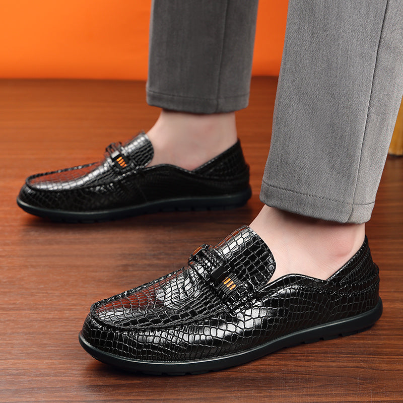 Men's All-Season Casual Slip-On Loafers with Rubber Sole
