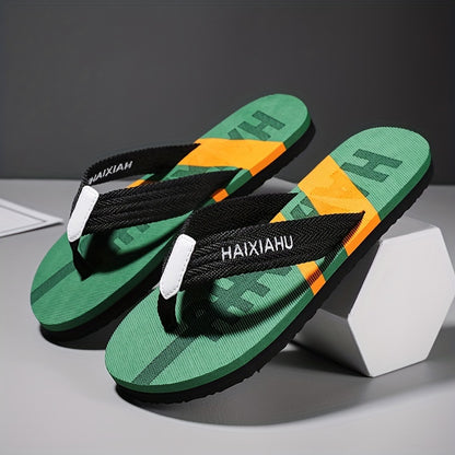 Men's Casual Color-Block Flip-Flops Lightweight and Comfortable