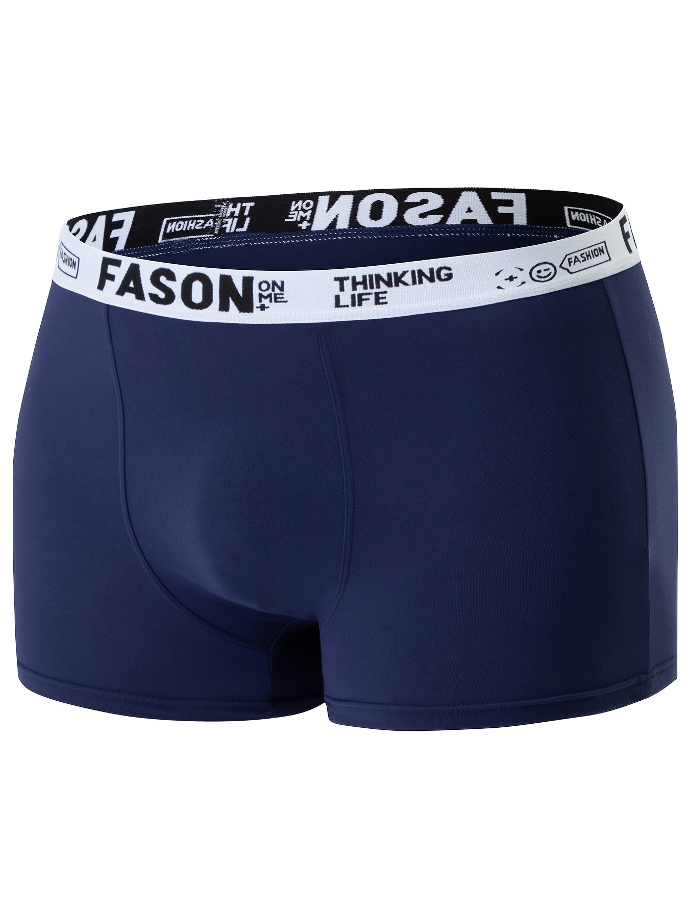 Men’s 4-Pack Solid Color Boxer Briefs with Stretch Fabric