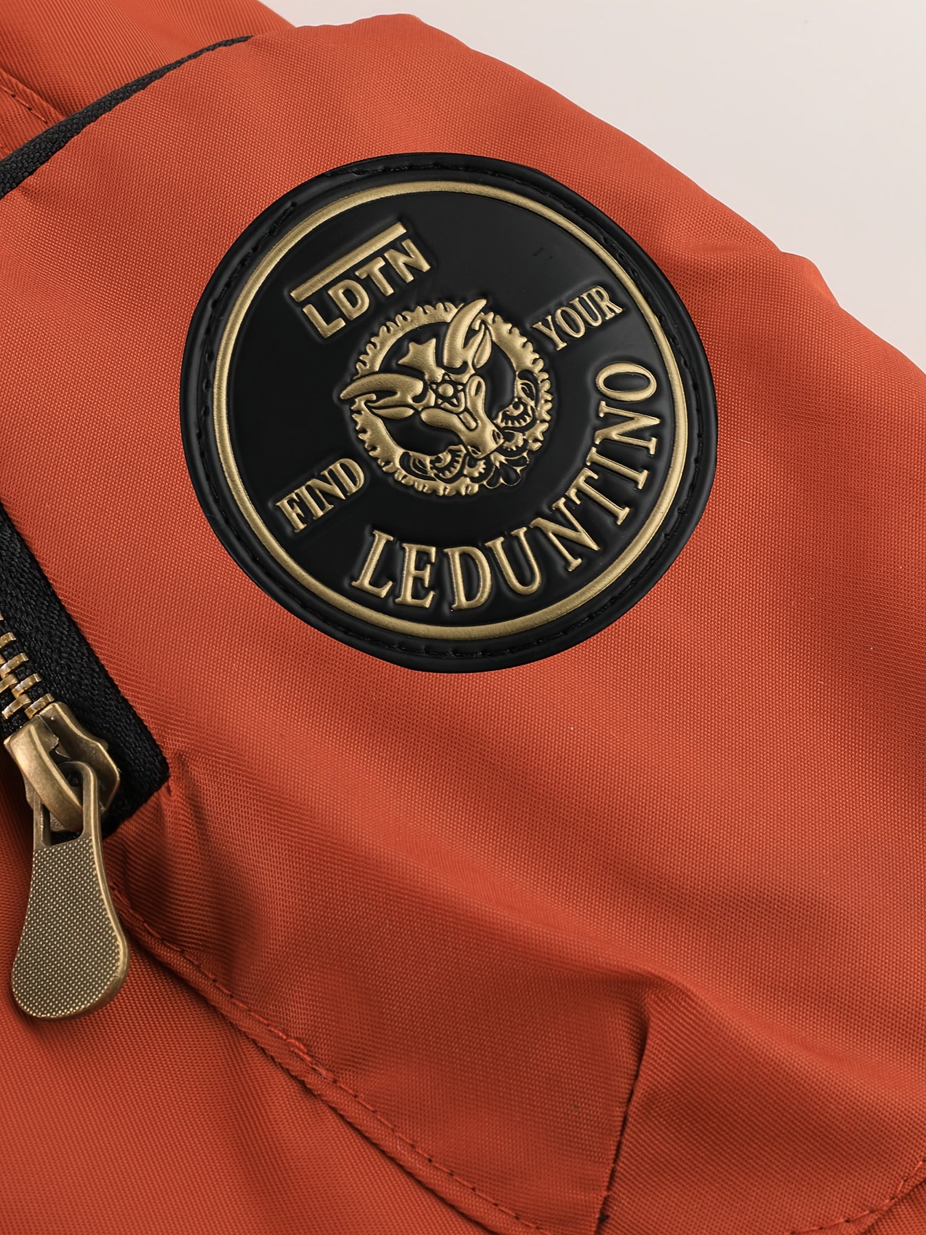 Men's Winter Coat - New Warm Hooded Jacket with Golden Print Accents, Loose Fit Casual Outerwear for Cold Weather, Machine Washable, Thick Comfort Plush Lining