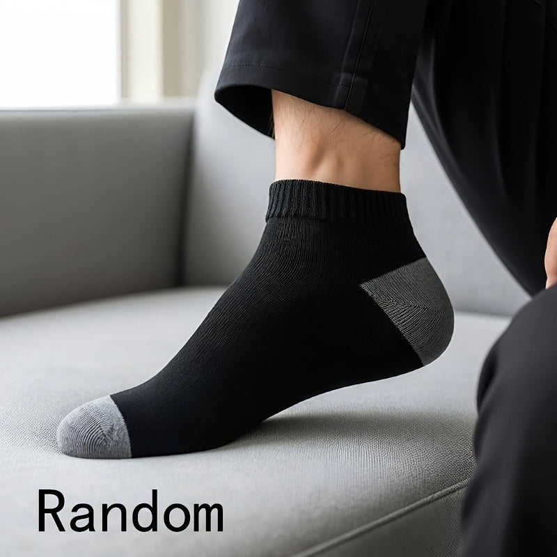 Men's Thickened Moisture-Wicking Sports Socks, Mid-Calf, 12-Pack