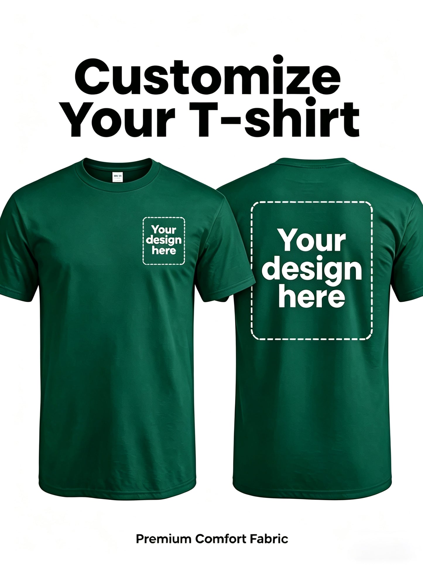 Men's Custom Polyester Crew Neck T-Shirt - Casual Summer Wear