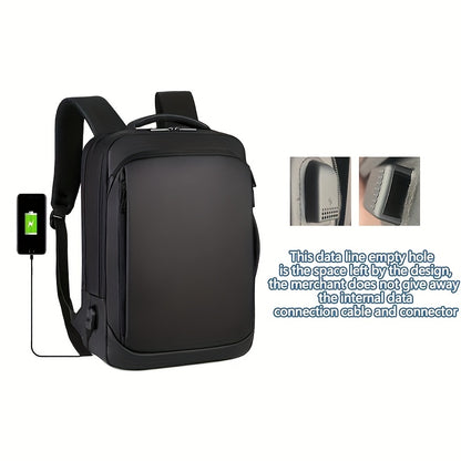 Business Laptop Backpack with USB Port & Padded Divider, Lightweight
