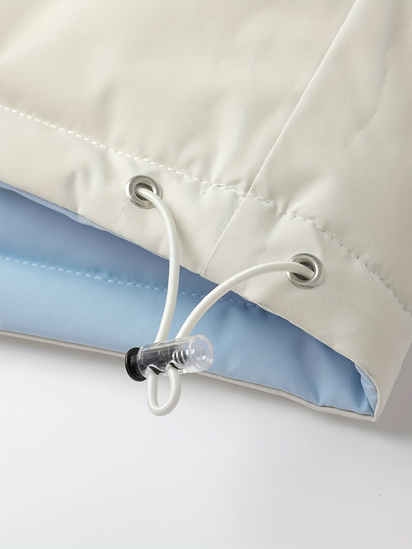 Men'S Double-Sided Winter Jacket - Thickened Stand Collar, Zip-Up Casual Long Sleeve Coat with "MADEASURABLE" & "I CONUT" Branding, Black & White, Regular Fit for Autumn & Winter, Autumn Outerwear, Bold Lettering, Durable Fab