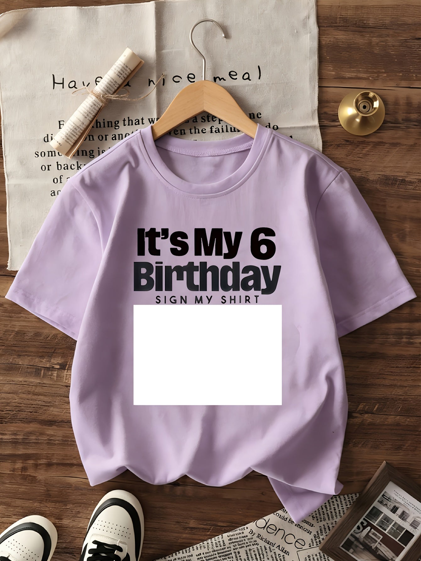 Girls' 10th Birthday Short Sleeve Cotton T-Shirt Casual Style