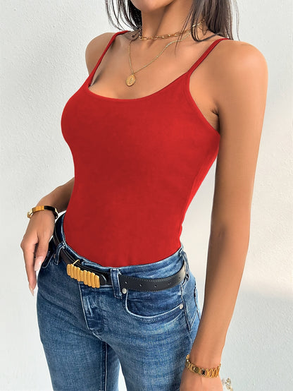 Ladies' Autumn And Winter Fashion Camisole with a Fleece Lining, Tailored for a Slim Fit, Warm, Suitable for Layering Or Wearing Alone, Stylish And Versatile