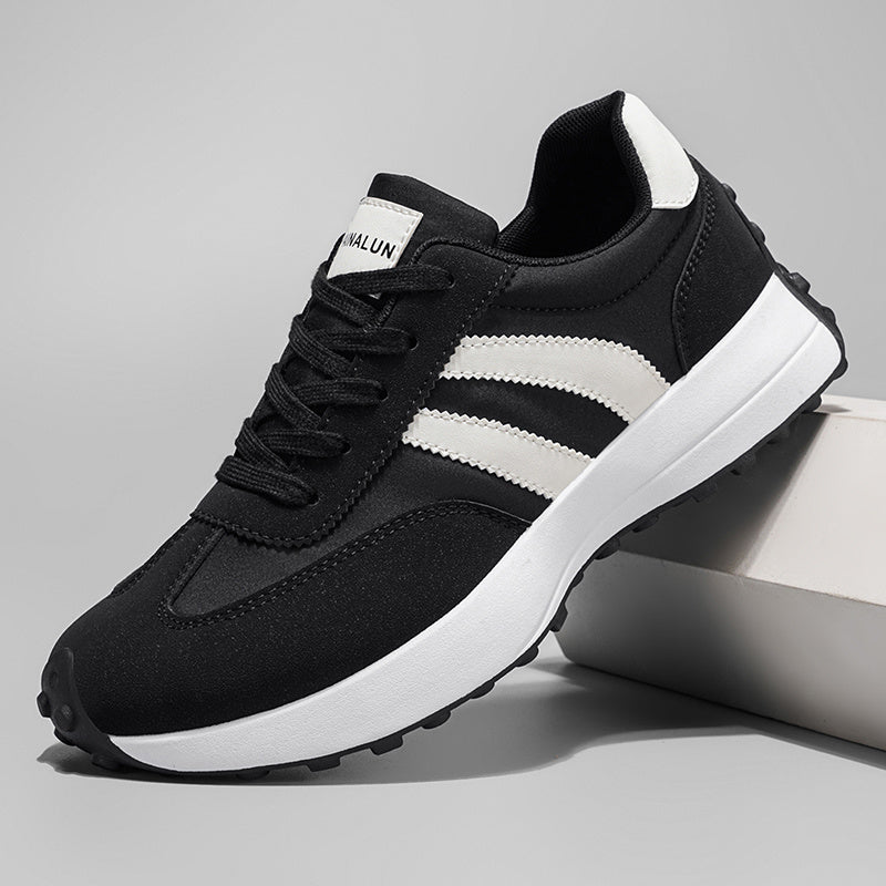 1 Pair of Men'S Casual Sneakers, Comfortable And Fashionable on The Feet, Suitable for All Seasons, White, Black, Green - Suitable for Outdoor Travel, Walking, And Sports - ayq