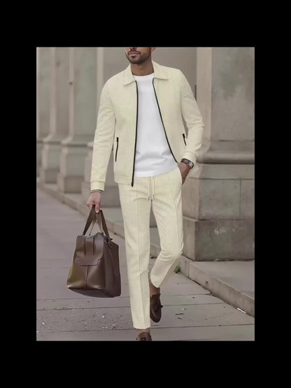 Men'S Lightweight Waffle-Knit Zip-Up Jacket - Casual Long Sleeve with Pockets, Loose Fit for Spring & Fall, Gray, Perfect for Outdoor Activities, Running, and Evening Outings, Spring Fall Clothing | Waffle Texture | Durable C