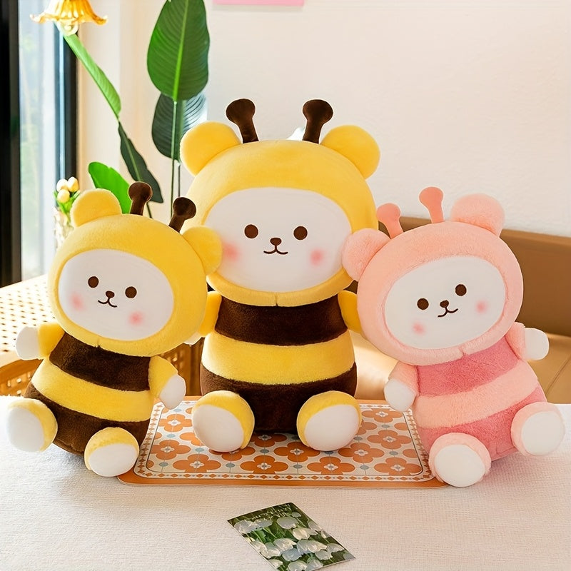 Cute Bee Bear Plush Toys, Cartoon Dolls, Sofa Cushions, Bed Hugs, Children's Girls' Gifts