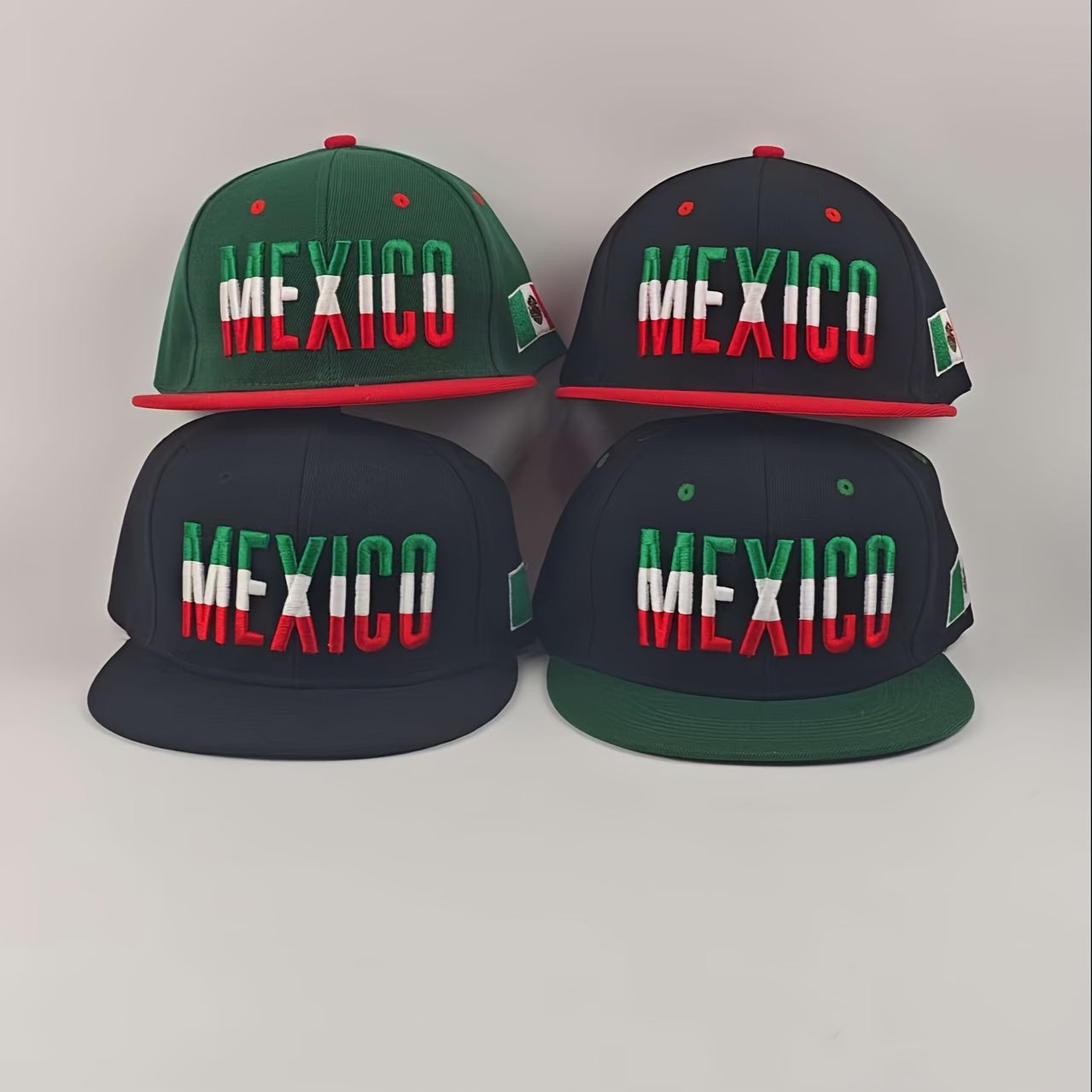 Men's Casual Baseball Cap with Mexican Alphabet Embroidery