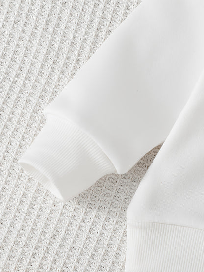 Boys' Fall/Winter Casual Half-Zip Pullover & Pants Set - ayq