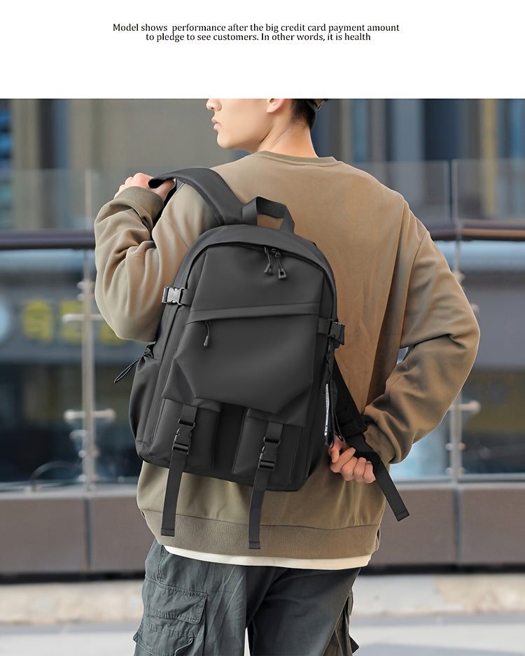 Stylish Minimalist Style Large Capacity Unisex Shoulder Bag, High-Quality Durable Scratch-Resistant Material Casual Shoulder Bag with Multiple Pockets and Compartments Design, Suitable for Daily Commuting and Travel