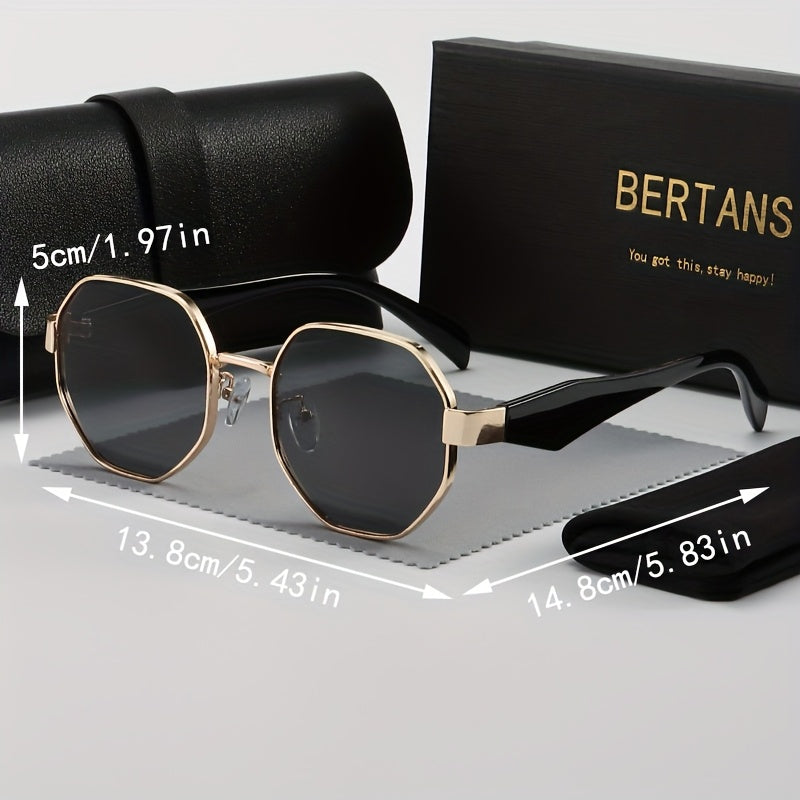 BERTANS Unisex Casual UV400 Full Rim Sunglasses Set
