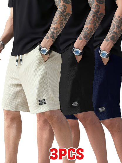 Men's Lightweight Athletic Shorts with Drawstring Waist & Pockets