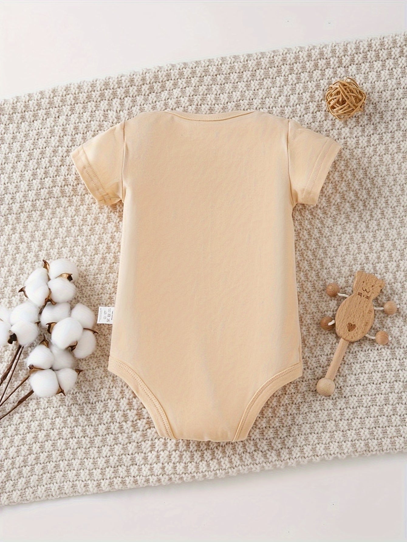 Baby Boy Cotton Jumpsuit with Lion Print, Summer Casual