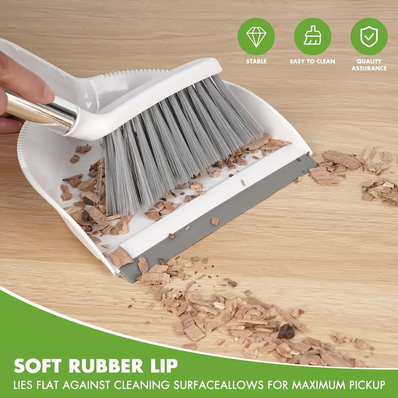 1pc Mini Broom and Dustpan Set, Household Small Broom and Dustpan Set, Plastic Shovel Brush, Camping Broom, Cleaning Small Broom, Combination Creative Cleaning Tools