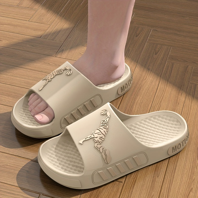 A Pair of EVA Slippers Featuring a Contrasting Sporty Design, with a Cloud-Like Soft And Comfortable EVA Sole. The Minimalist Style Is Fashionable And Versatile - ayq