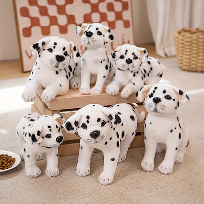 Three Adorable Spotted Puppy Plush Toys, Creatively Designed As Stuffed Animals, Perfect for Home And Room Decoration, Ideal As Gifts for Family Holidays Or Birthdays for Friends.