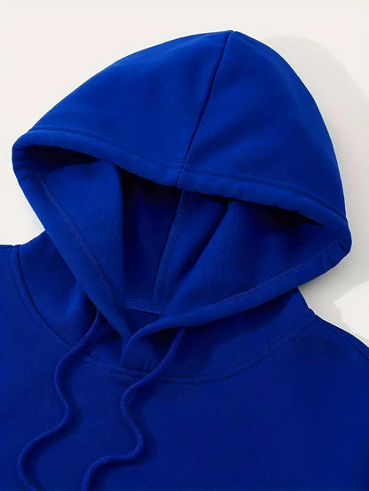 Men'S Casual Fleece-Lined Hoodie - "Sonic" Graphic Print, Loose Fit, Long Sleeve Pullover with Kangaroo Pocket, Black, Fall/Winter Streetwear, Casual Wear Hoodie|Graphic Print Hoodie|Fleece Lined Interior, Sweater Hoodie
