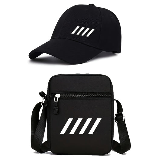 Unisex Adjustable Polyester Baseball Cap with Letter Print
