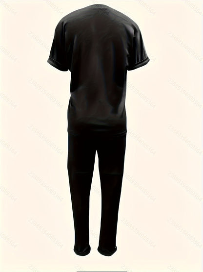 Women'S Casual Solid Color Patchwork Outfit for Spring And Summer