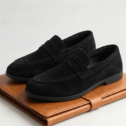 Men's Minimalist Oxford Slip-On Shoes for Business & Casual